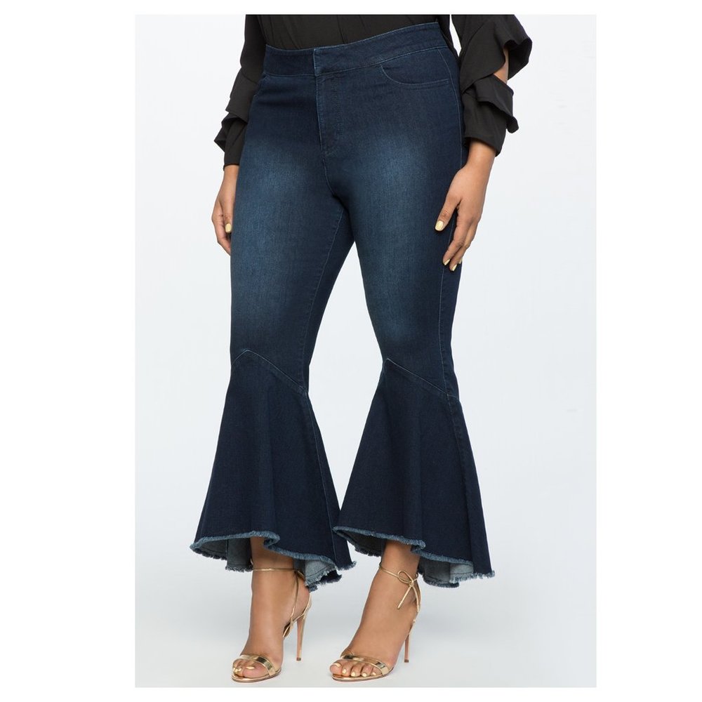 Eloquii Drama Ruffle Jean